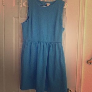 Blue dress wedding dress